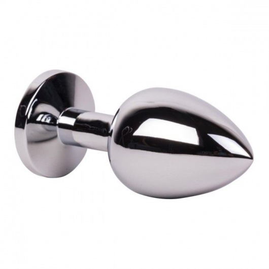 Большой стальной плаг с розовым кристаллом Pink Bubble Gum - 9,5 см. - Erotic Fantasy - купить с доставкой в Орске