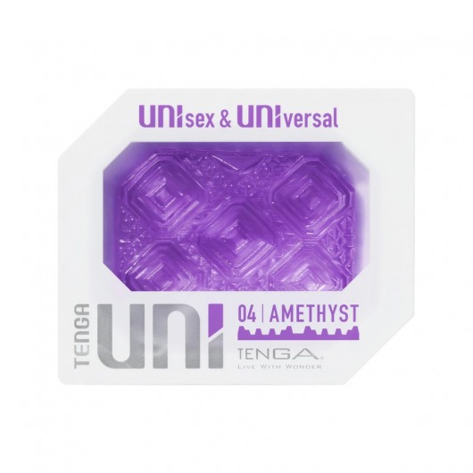 Фиолетовый мастурбатор-стимулятор Tenga Uni Amethyst - Tenga - в Орске купить с доставкой