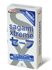 Презервативы Sagami Xtreme Ultrasafe с двойным количеством смазки - 10 шт. - Sagami - купить с доставкой в Орске