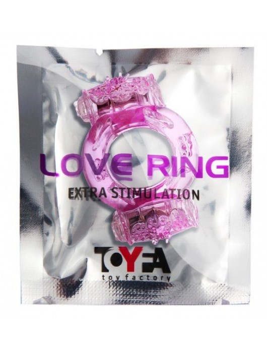 Розовое виброкольцо с двумя батарейками - Toyfa Basic - в Орске купить с доставкой