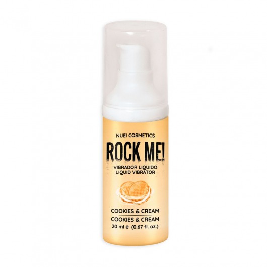 Жидкий вибратор Nuei Rock Me! с ароматом печенья и сливок - 20 мл. - Nuei cosmetics - купить с доставкой в Орске