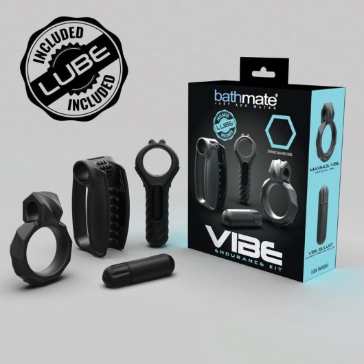 Набор Bathmate Vibe Endurance Kit: 2 эрекционных кольца, вибропуля, мастурбатор - Bathmate купить в Орске с доставкой в Orgasmix.ru Набор Bathmate Vibe Endurance Kit: 2 эрекционных кольца, вибропуля, мастурбатор - Bathmate