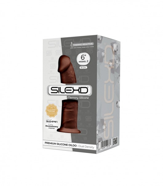 Коричневый фаллоимитатор SILEXD Model 2 - 15 см. - Adrien Lastic