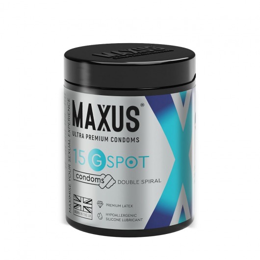 Гладкие презервативы Maxus G spot с двойной спиралью - 15 шт. - Maxus - купить с доставкой в Орске