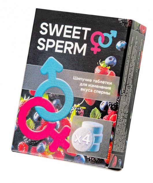 Шипучие таблетки для мужчин Sweet Sperm для изменения вкуса спермы (4 шт. по 0,5 гр.) - Капиталпродукт - купить с доставкой в Орске
