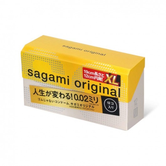 Презервативы увеличенного размера Sagami Original 0.02 XL-size - 12 шт. - Sagami - купить с доставкой в Орске