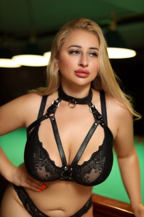 Черная кожаная сбруя с ошейником plus size из нежной кожи - БДСМ Арсенал - купить с доставкой в Орске