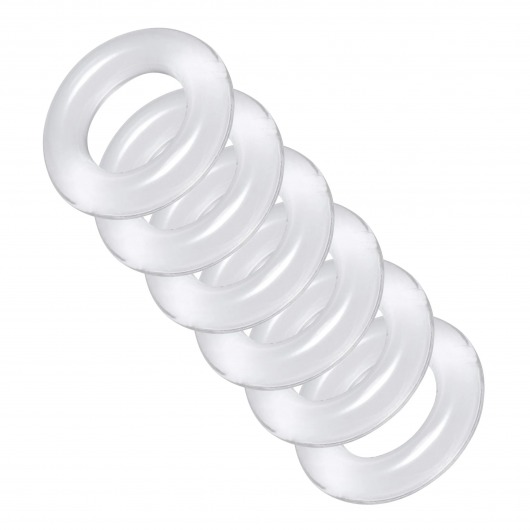 Комплект из 6 прозрачных эрекционных колец Ring Master Custom Ball Stretcher Kit - XR Brands - в Орске купить с доставкой
