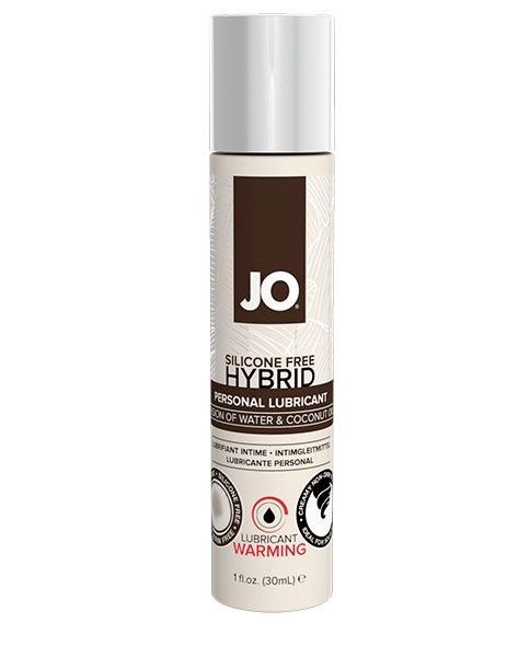 Водно-масляный лубрикант с разогревающим эффектом JO Silicone Free Hybrid Lubricant WARMING  - 30 мл. - System JO - купить с доставкой в Орске