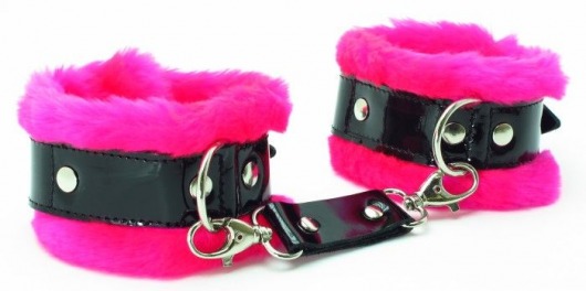 Розовые наручники с мехом BDSM Light - БДСМ Арсенал - купить с доставкой в Орске