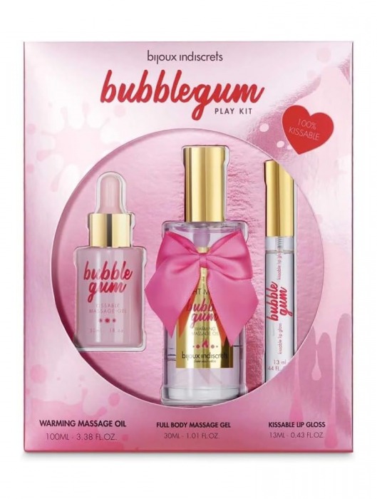 Набор средств для массажа и ласк Bubblegum Play Kit - Bijoux Indiscrets - купить с доставкой в Орске