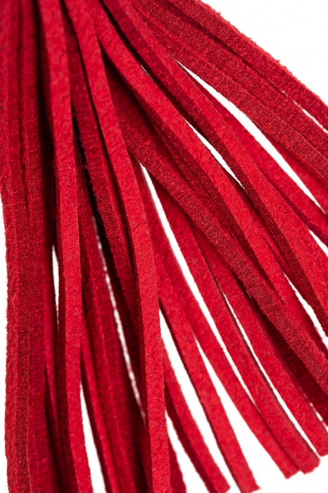 Зажимы на соски «Вилки» с красными кисточками из замши - Pecado - купить с доставкой в Орске