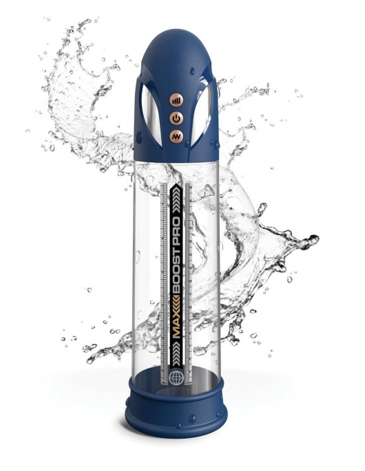 Синяя вакуумная автоматическая помпа Max Boost Pro Flow - Pipedream - в Орске купить с доставкой