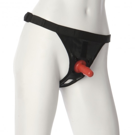 Трусики со штырьком для фиксации насадок Ultra Harness with Plug - Doc Johnson - купить с доставкой в Орске