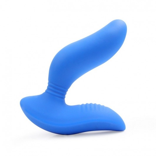 Синий вибромассажер простаты 3,5’’ Curve P-spot Massager - 12 см. - Erokay - в Орске купить с доставкой