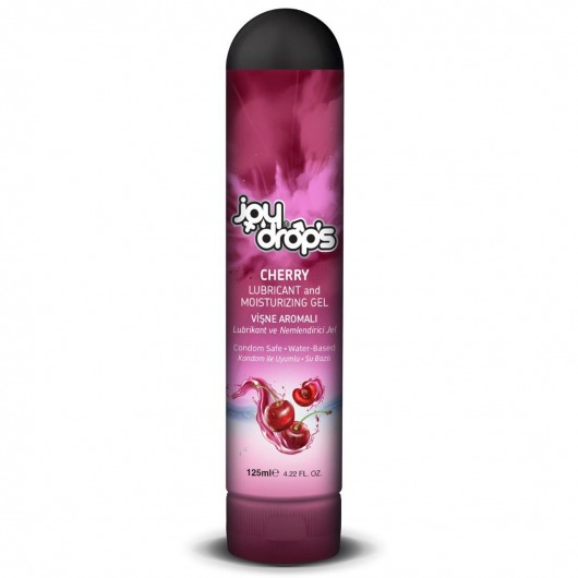 Смазка на водной основе Cherry с ароматом вишни -  125 мл. - JoyDrops - купить с доставкой в Орске