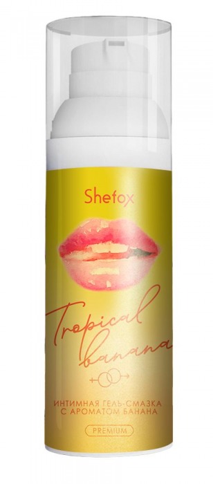 Интимная гель-смазка Shefox Premium «Тропический банан» - 50 мл. - Shefox - купить с доставкой в Орске