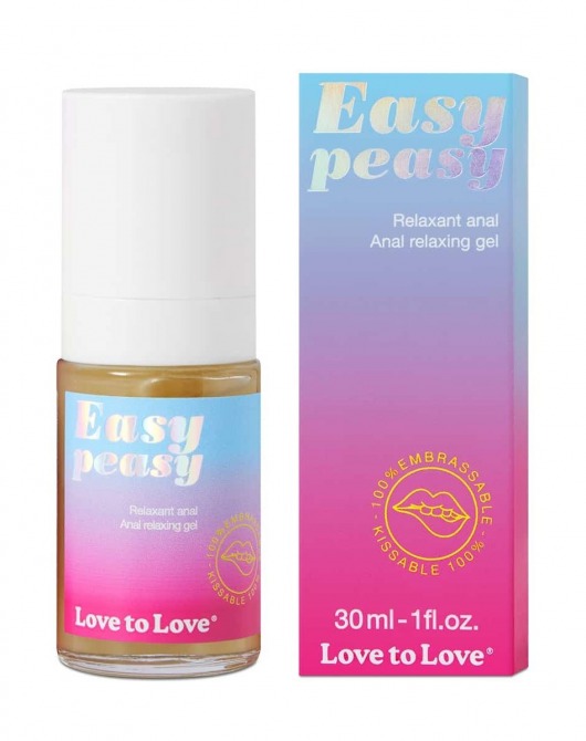 Анальный расслабляющий гель Easy Peasy - 30 мл. - Love to Love - купить с доставкой в Орске
