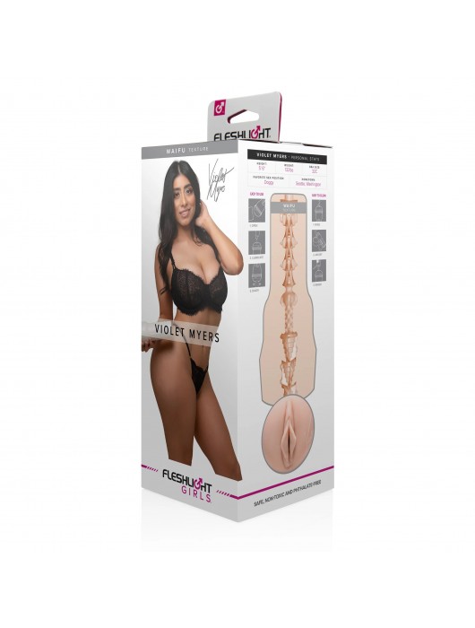 Мастурбатор-вагина Fleshlight Girls - Violet Myers Waifu - Fleshlight - в Орске купить с доставкой