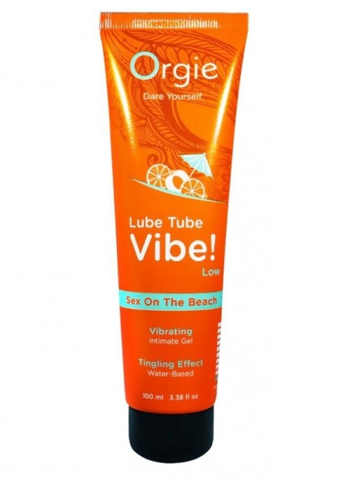 Гель с эффектом вибрации Lube Tube Vibe Low Sex On The Beach - 100 мл. - ORGIE - купить с доставкой в Орске