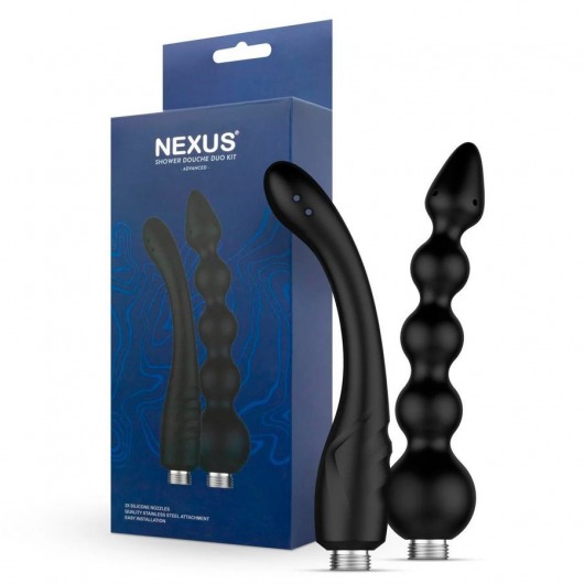 Набор из 2 насадок для анального душа Shower Douche Duo Kit - Nexus Range - купить с доставкой в Орске