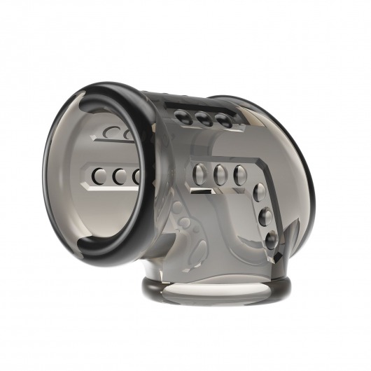 Дымчатая насадка на пенис и мошонку - Baile - в Орске купить с доставкой