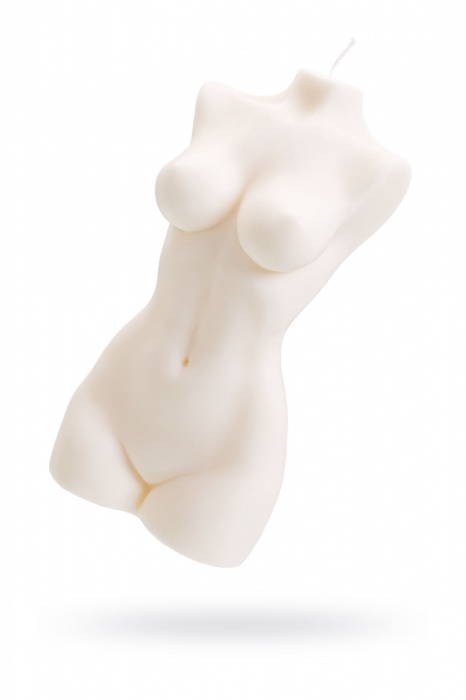 Белая интерьерная свеча в форме женского торса - 850 гр. - Pecado - купить с доставкой в Орске