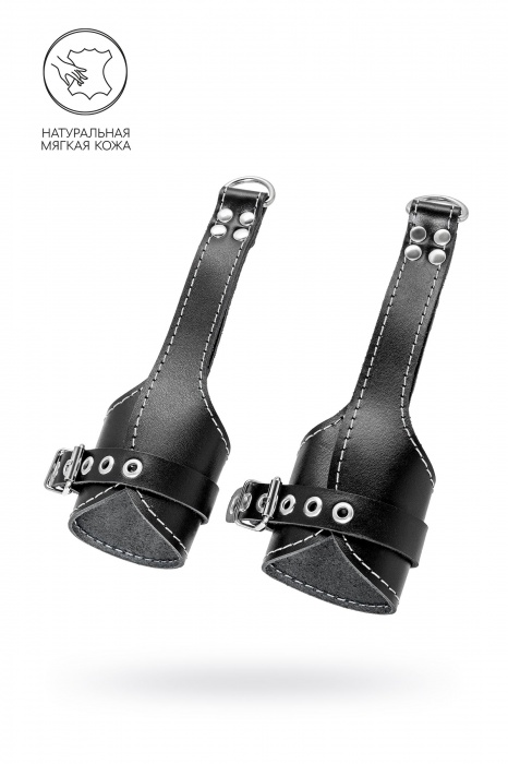 Черные подвесы с белой строчкой - Pecado - купить с доставкой в Орске