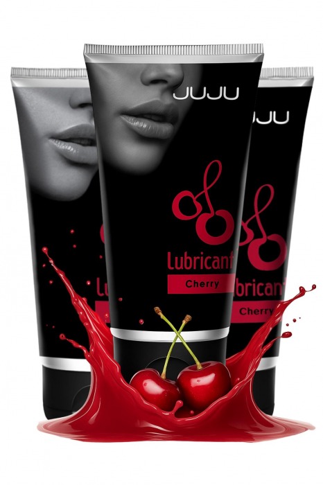 Набор из 3 съедобных лубрикантов JUJU со вкусом вишни - JuJu - купить с доставкой в Орске Набор из 3 съедобных лубрикантов JUJU со вкусом вишни - JuJu - купить с доставкой в Орске
