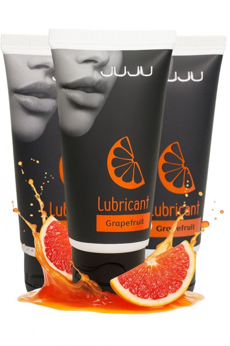 Набор из 3 съедобных лубрикантов JUJU со вкусом грейпфрута - JuJu - купить с доставкой в Орске Набор из 3 съедобных лубрикантов JUJU со вкусом грейпфрута - JuJu - купить с доставкой в Орске