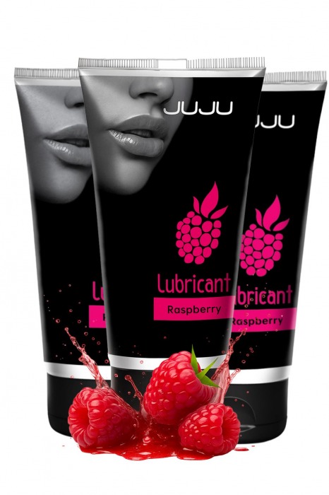 Набор из 3 съедобных лубрикантов JUJU со вкусом малины - JuJu - купить с доставкой в Орске Набор из 3 съедобных лубрикантов JUJU со вкусом малины - JuJu - купить с доставкой в Орске