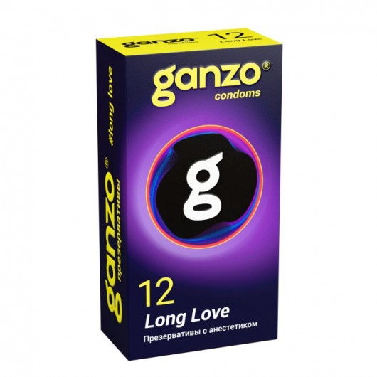 Презервативы с анестетиком для продления удовольствия Ganzo Long Love - 12 шт. - Ganzo - купить с доставкой в Орске