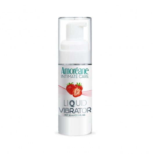 Жидкий вибратор со вкусом клубники Amoreane Strawberry - 30 мл. - Amoreane - купить с доставкой в Орске