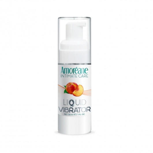 Жидкий вибратор со вкусом персика Amoreane Peach - 30 мл. - Amoreane - купить с доставкой в Орске