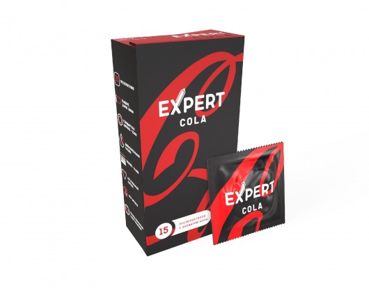 Презервативы с ароматом колы Expert Cola - 15 шт. - Expert - купить с доставкой в Орске