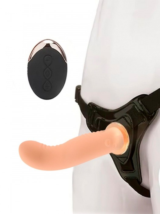 Женский вибрострапон со съемной насадкой и пультом ДУ - Erokay - купить с доставкой в Орске