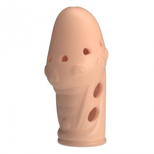 Телесная насадка на пенис Booker - 8 см. - Baile - в Орске купить с доставкой