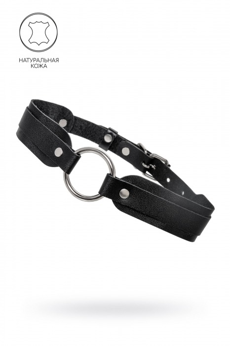 Черный кожаный чокер-ошейник со скруглёнными углами - Pecado - купить с доставкой в Орске