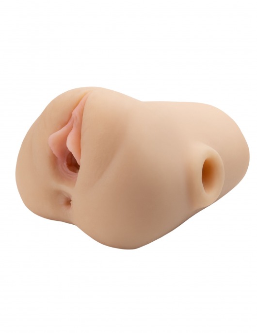 Телесный мастурбатор с вибрацией Double Pounder Vibrating Squeeze Stroker - Pipedream - в Орске купить с доставкой