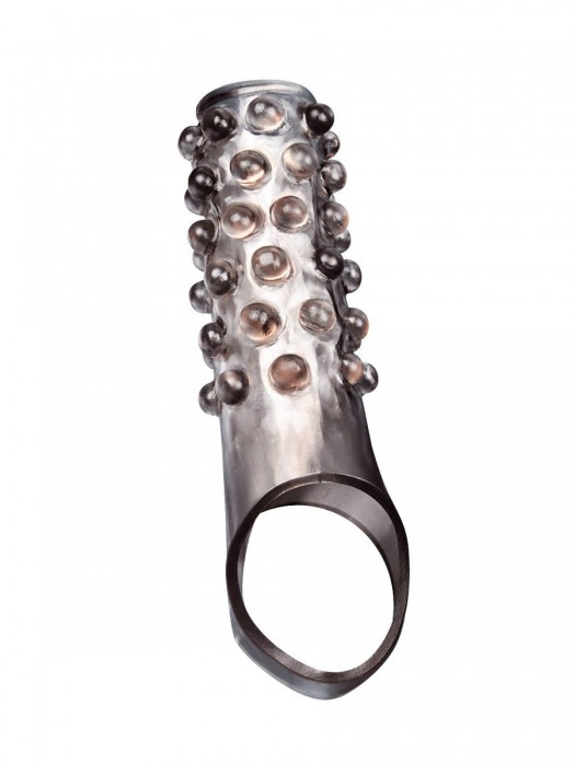 Дымчатая насадка на пенис с выпуклостями - 11 см. - Sex Expert - в Орске купить с доставкой