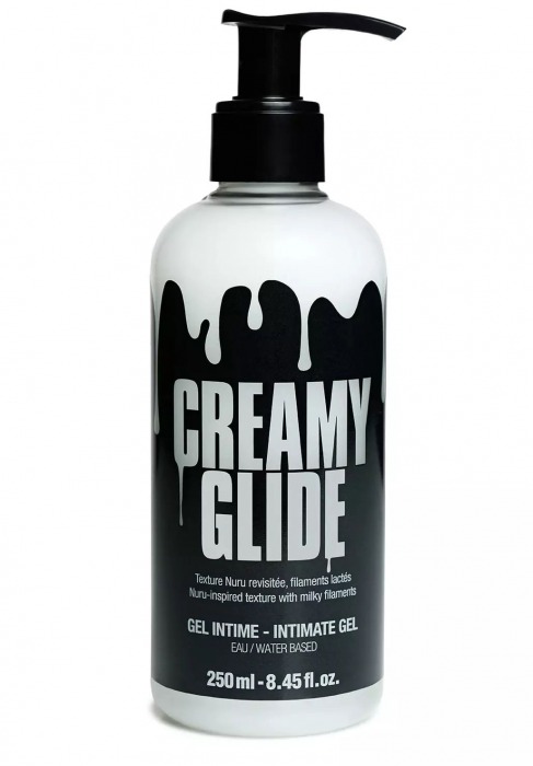 Лубрикант на водной основе Creamy Glide с консистенцией спермы - 250 мл. - Strap-on-me - купить с доставкой в Орске