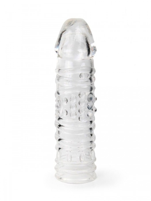 Прозрачная закрытая насадка на пенис - 17 см. - Sex Expert - в Орске купить с доставкой