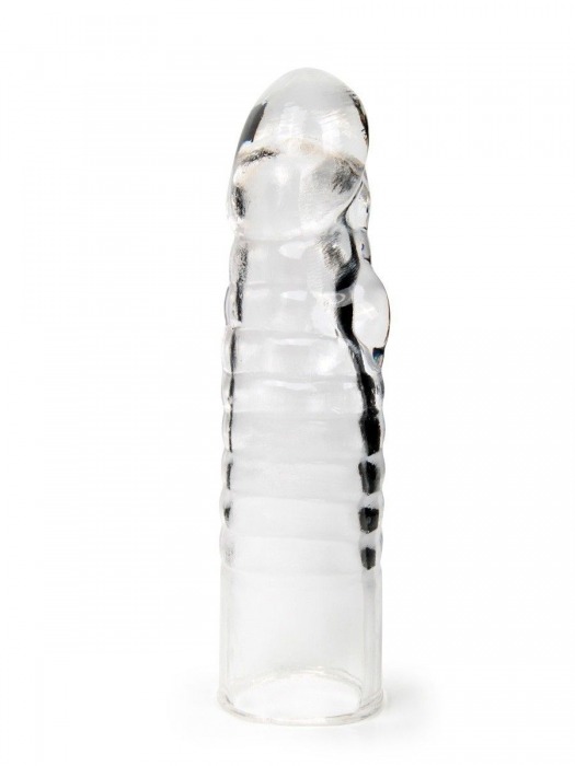 Прозрачная закрытая насадка на член - 15 см. - Sex Expert - в Орске купить с доставкой