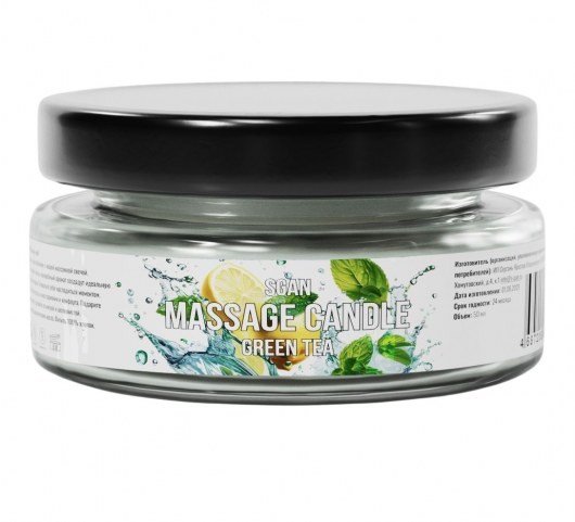 Массажная свеча «Зелёный чай» - 50 мл. - SGAN - купить с доставкой в Орске