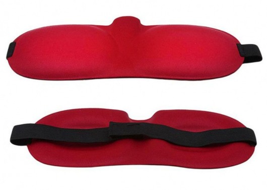 Красная глухая маска на резинке - Sitabella - купить с доставкой в Орске