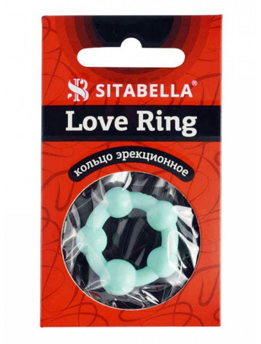 Цветное эрекционное кольцо с 5 бусинами Love Ring - Sitabella - в Орске купить с доставкой