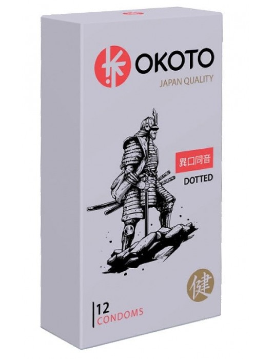 Точечные презервативы OKOTO Dotted - 12 шт. - Sitabella - купить с доставкой в Орске
