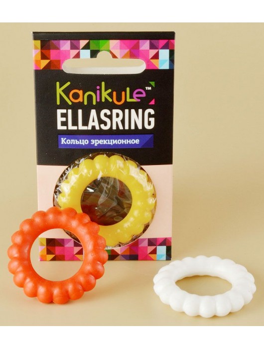 Цветное рельефное эрекционное кольцо Ellasring - Sitabella - в Орске купить с доставкой