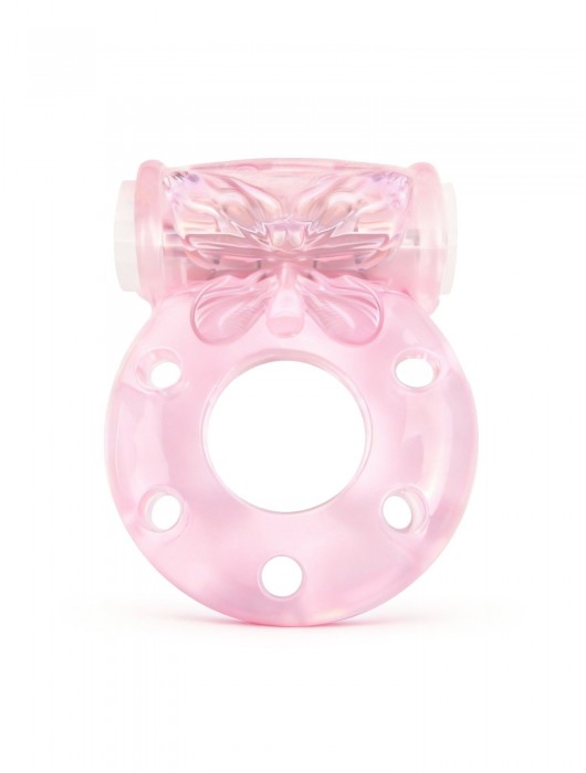 Розовое эрекционное виброкольцо с бабочкой - 1137 - в Орске купить с доставкой