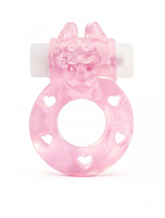 Розовое эрекционное виброкольцо в форме зайчика - 1137 - в Орске купить с доставкой